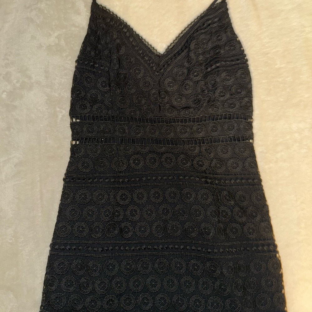 Abercrombie & Fitch Black Sheath Dress Sweetheart Neckline